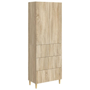 vidaXL Kastenset 2 pcs Sonoma Eiken 66 x 34,5 x 90 cm Bewerkt hout