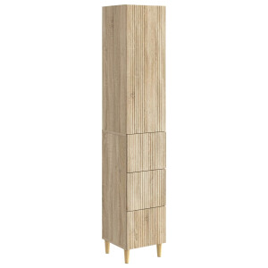 vidaXL Kastenset 2 pcs 33 x 34,5 x 90 cm Bewerkt hout