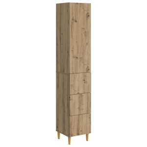 vidaXL Kastenset 2 pcs 33 x 34,5 x 90 cm Bewerkt hout