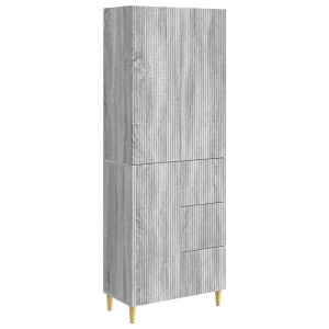 vidaXL Kastenset 2 pcs Grijs Sonoma 66 x 34,5 x 90 cm Bewerkt hout
