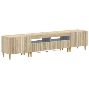 vidaXL 5-delige LED TV-kast Sonoma Eiken Bewerkt hout