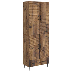 vidaXL Kastenset 2 pcs 66 x 34,5 x 95 cm Bewerkt hout
