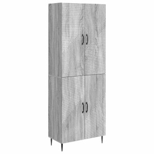 vidaXL Kastenset 2 pcs Grijs Sonoma 66 x 34,5 x 89,5 cm Bewerkt hout