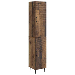vidaXL Kastenset 2 pcs Oud hout 33 x 34,5 x 89,5 cm Bewerkt hout