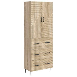 vidaXL Kastenset 2 pcs Sonoma Eiken 66 x 34,5 x 90 cm Bewerkt hout