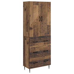 vidaXL Kastenset 2 pcs Oud hout 66 x 34,5 x 90 cm Bewerkt hout