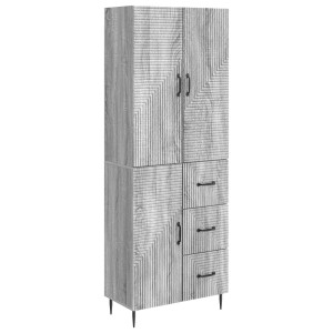 vidaXL Kastenset 2 pcs Grijs Sonoma 66 x 34,5 x 89,5 cm Bewerkt hout