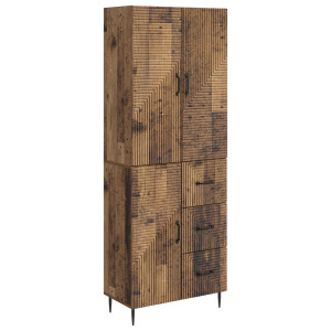 vidaXL Kastenset 2 pcs Oud hout 66 x 34,5 x 89,5 cm Bewerkt hout