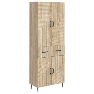 vidaXL Kastenset 2 pcs Sonoma Eiken 66 x 34,5 x 89,5 cm Bewerkt hout