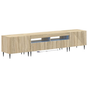 vidaXL 3-delige LED TV-kast Sonoma Eiken Bewerkt hout