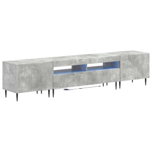 vidaXL 3-delige LED TV-kast Betongrijs Bewerkt hout