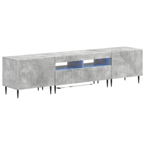 vidaXL 3-delige LED TV-kast Betongrijs Bewerkt hout