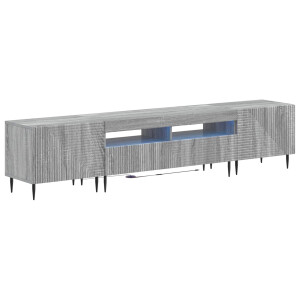 vidaXL 3-delige LED TV-kast Grijs Sonoma Bewerkt hout