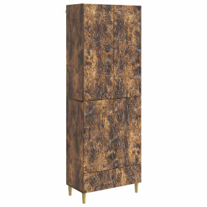 vidaXL Kastenset 2 pcs Gerookt eiken Bewerkt hout