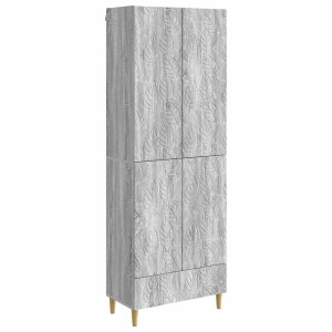 vidaXL Kastenset 2 pcs Grijs Sonoma Bewerkt hout