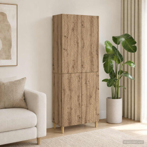 vidaXL Kastenset 2 st Artisanaal eiken Bewerkt hout