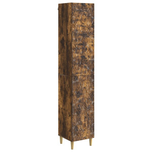 vidaXL Kastenset 2 pcs Gerookt eiken Bewerkt hout