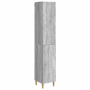 vidaXL Kastenset 2 pcs Grijs Sonoma Bewerkt hout