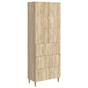 vidaXL Kastenset 2 pcs Sonoma Eiken 66 x 34,5 x 90 cm Bewerkt hout