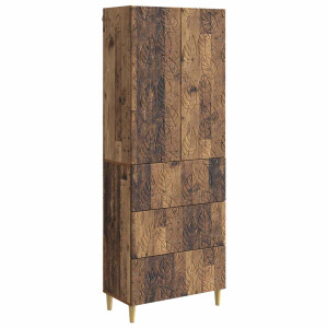 vidaXL Kastenset 2 pcs Oud hout 66 x 34,5 x 90 cm Bewerkt hout