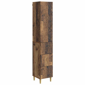 vidaXL Kastenset 2 pcs Oud hout 33 x 34,5 x 90 cm Bewerkt hout