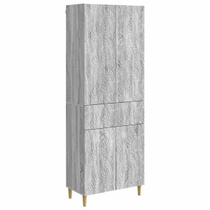 vidaXL Kastenset 2 pcs Grijs Sonoma Bewerkt hout