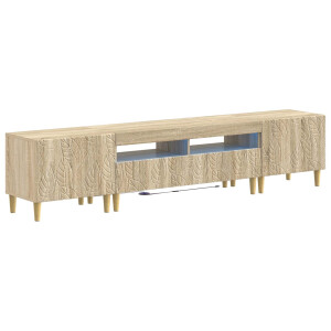 vidaXL 5-delige LED TV-kast Sonoma Eiken Bewerkt hout