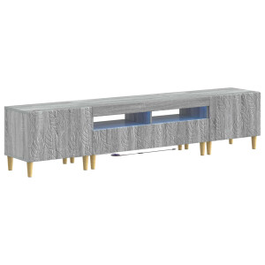 vidaXL 5-delige LED TV-kast Grijs Sonoma Bewerkt hout
