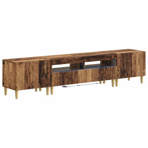 vidaXL 5-delige LED TV-kast Oud hout Bewerkt hout