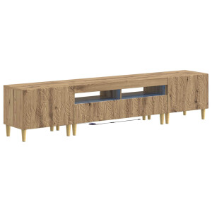 vidaXL 5-delige LED TV-kast Artisanaal eiken Bewerkt hout