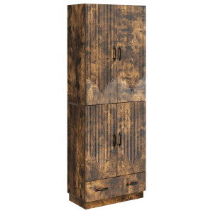 vidaXL Kastenset 2 pcs Gerookt eiken Bewerkt hout