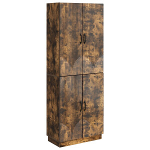 vidaXL Kastenset 2 pcs Gerookt eiken Bewerkt hout