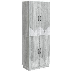 vidaXL Kastenset 2 pcs Grijs Sonoma Bewerkt hout