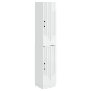 vidaXL Kastenset 2 pcs Hoogglans Wit Bewerkt hout