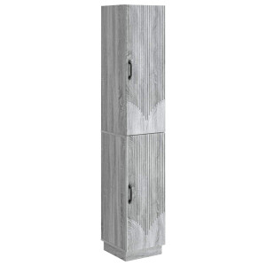 vidaXL Kastenset 2 pcs Grijs Sonoma Bewerkt hout