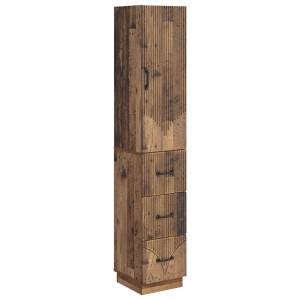 vidaXL Kastenset 2 pcs Oud hout 33 x 34,5 x 87 cm Bewerkt hout