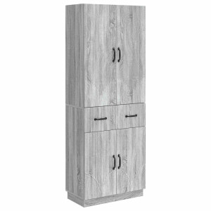 vidaXL Kastenset 2 pcs Grijs Sonoma Bewerkt hout