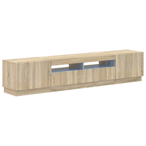 vidaXL 5-delige LED TV-kast Sonoma Eiken Bewerkt hout