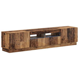 vidaXL 5-delige LED TV-kast Oud hout Bewerkt hout