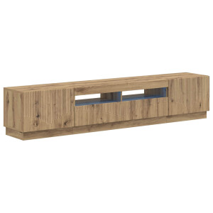 vidaXL 5-delige LED TV-kast Artisanaal eiken Bewerkt hout