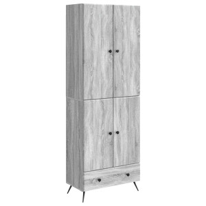 vidaXL Kastenset 2 pcs Grijs Sonoma Bewerkt hout