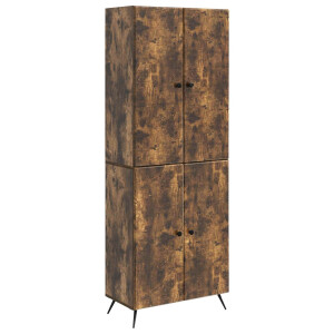 vidaXL Kastenset 2 pcs Gerookt eiken Bewerkt hout