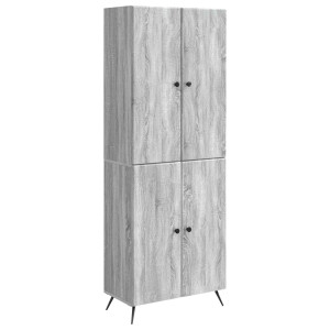 vidaXL Kastenset 2 pcs Grijs Sonoma Bewerkt hout