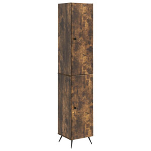 vidaXL Kastenset 2 pcs Gerookt eiken Bewerkt hout