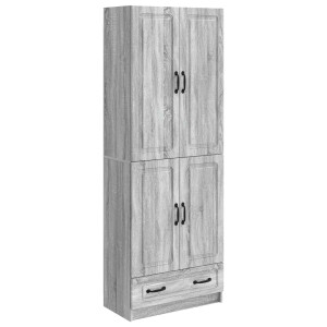 vidaXL Kastenset 2 pcs Grijs Sonoma Bewerkt hout