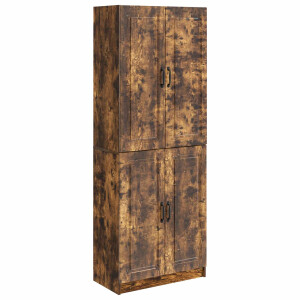 vidaXL Kastenset 2 pcs Gerookt eiken Bewerkt hout