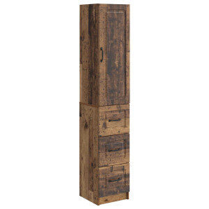 vidaXL Kastenset 2 pcs Oud hout 33 x 34,5 x 87 cm Bewerkt hout