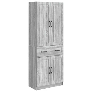 vidaXL Kastenset 2 pcs Grijs Sonoma Bewerkt hout