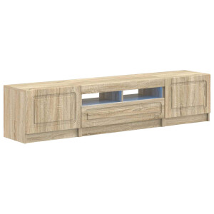 vidaXL 5-delige LED TV-kast Sonoma Eiken Bewerkt hout
