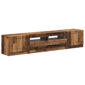 vidaXL 5-delige LED TV-kast Oud hout Bewerkt hout